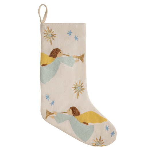 ANGELS NATIVITY STOCKING