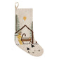 MANGER NATIVITY STOCKING