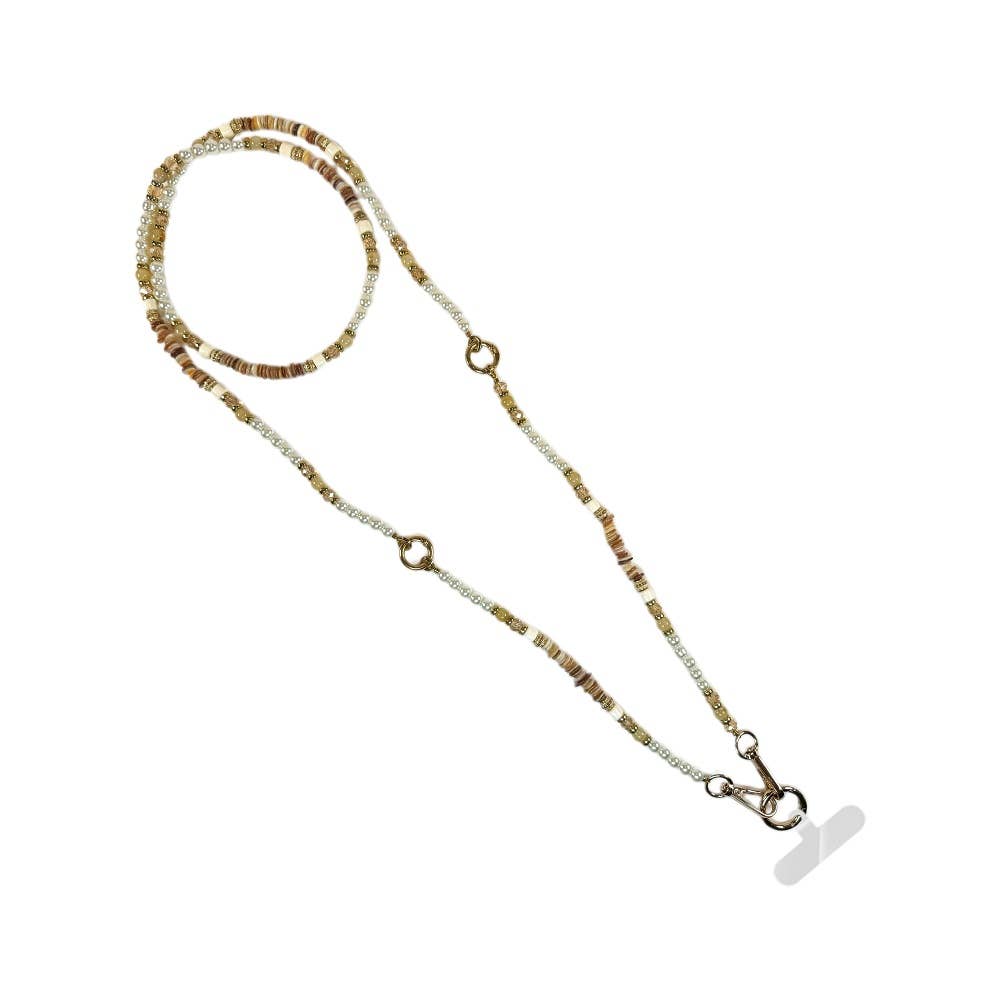 Clip & Go Beaded Strap Collection: Beaded Pearl and Sea Shell