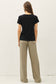 BAMBOO/MODAL BASIC ROUND NECK T-SHIRT: NATURAL