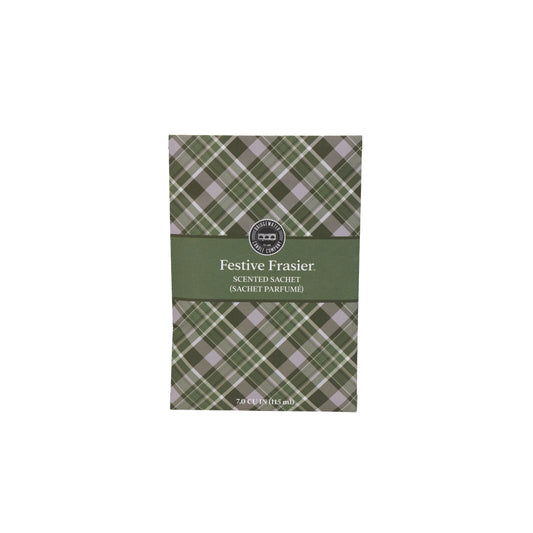 Festive Frasier Plaid Sachet - 9 Pack | Christmas Gift