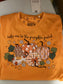Pumpkin Patch Graphic Royce Light Orange Vintage poncho top
