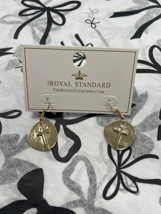 Royal ascension cross earrings