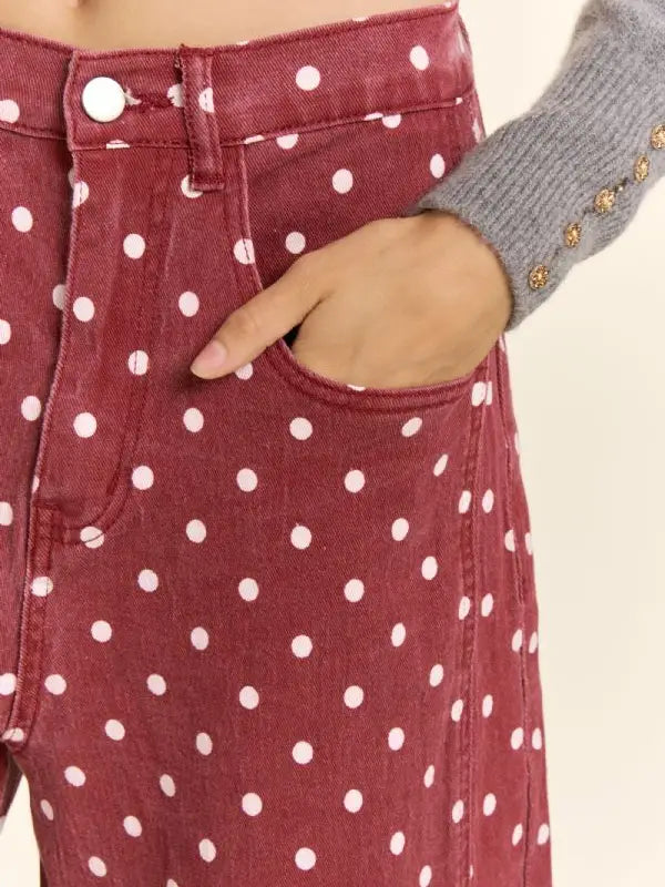Polka dot pants Davi and Dani