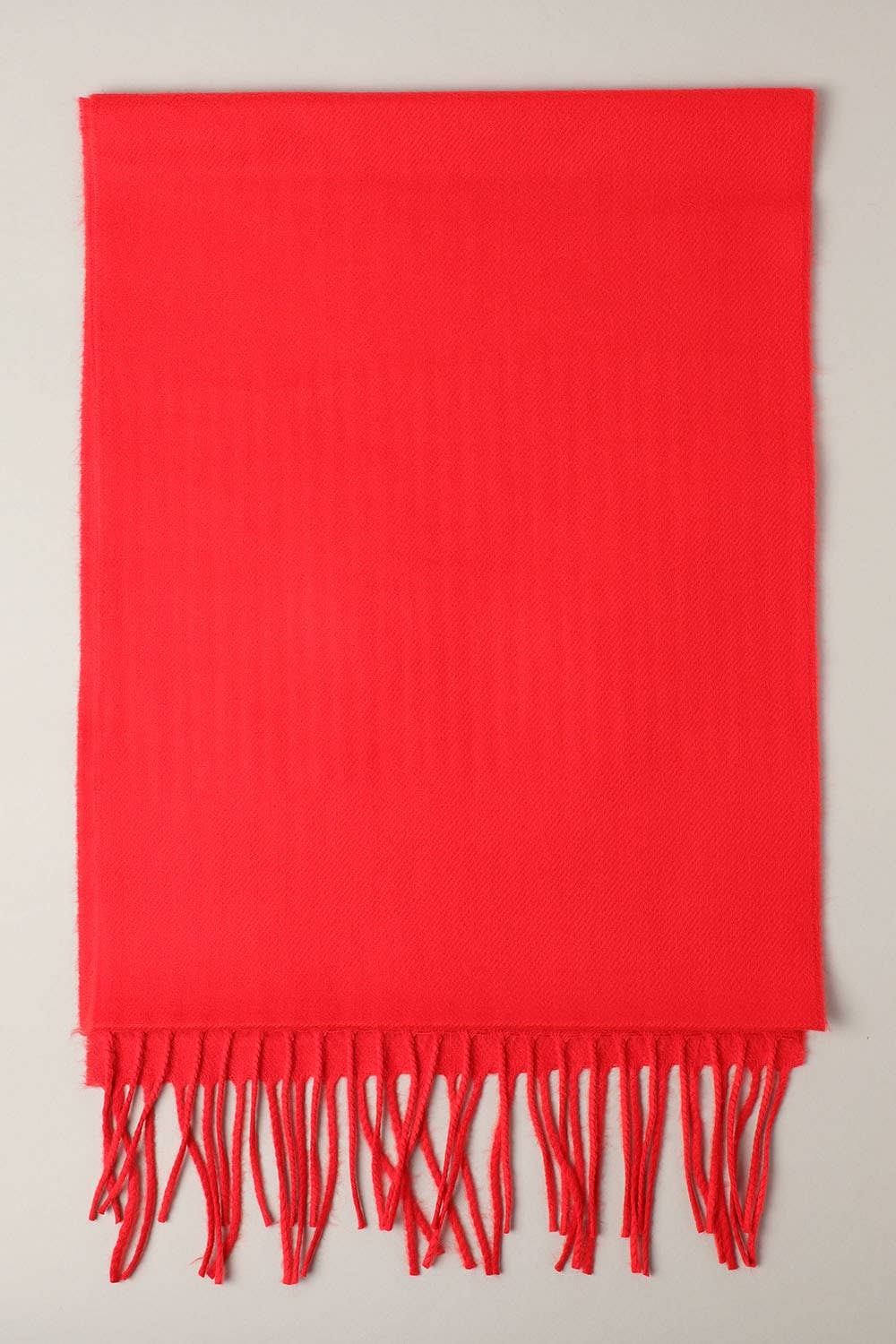 Softer Than Cashmere Solid Muffler Scarf: ZTW4317-RED / One Size