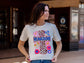 He Has Risen Cross Flowers - Easter Tee