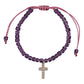 Glass Bead Bracelets: Plated, Pine Display / 5" L