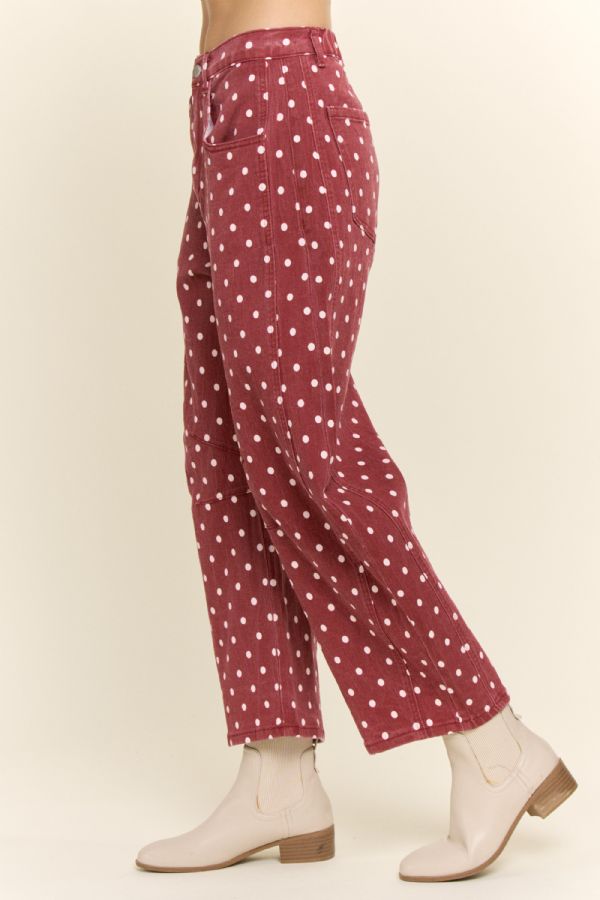 Polka dot pants Davi and Dani