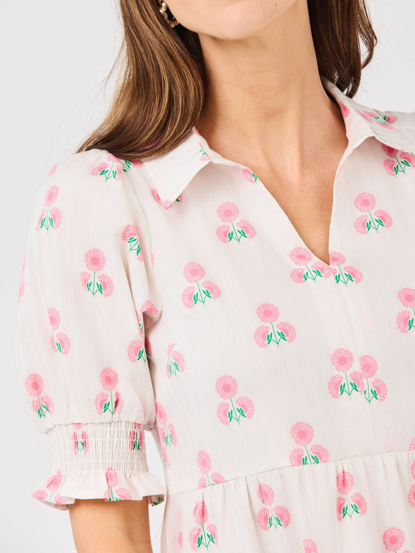 Molly Dress | Sweetbriar Stripe Pink