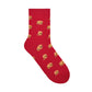 Men's Crew Just One Bite Socks: M-L-072-1