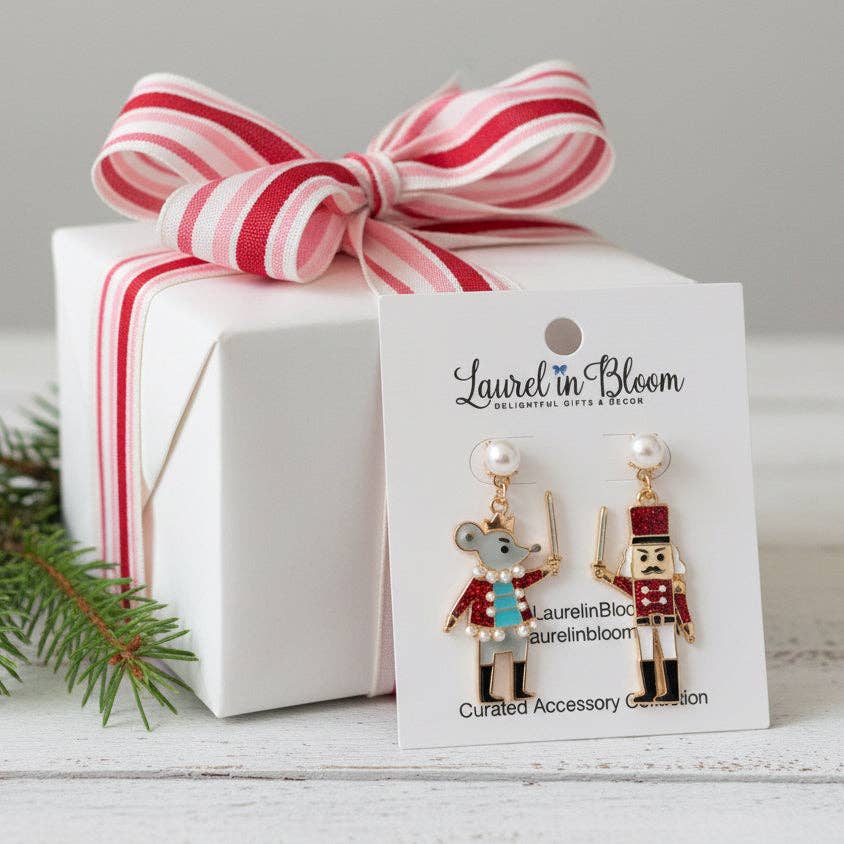 The Nutcracker & The Mouse King Earrings: Pink