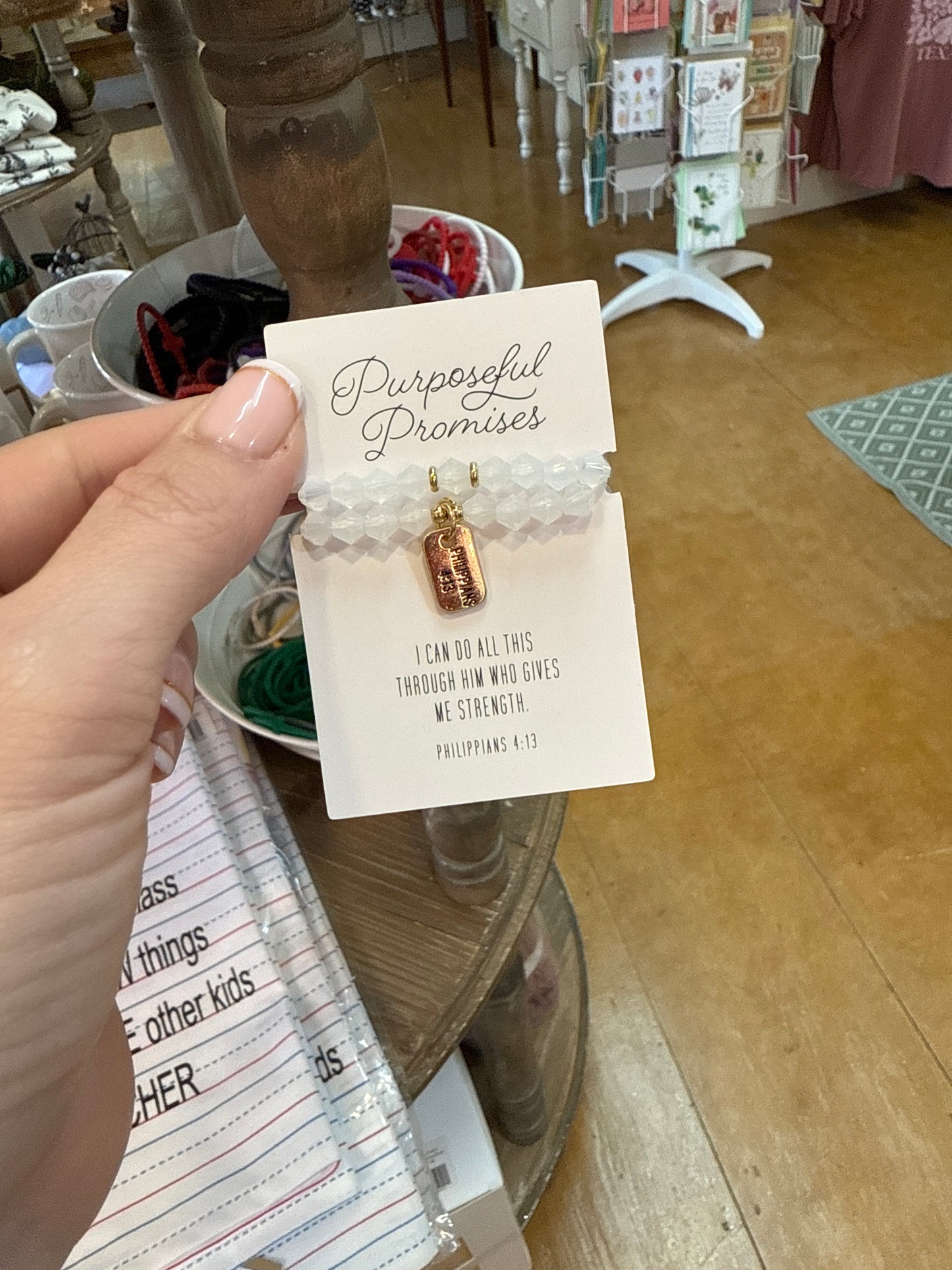 Glass bracelet Purposeful Promises