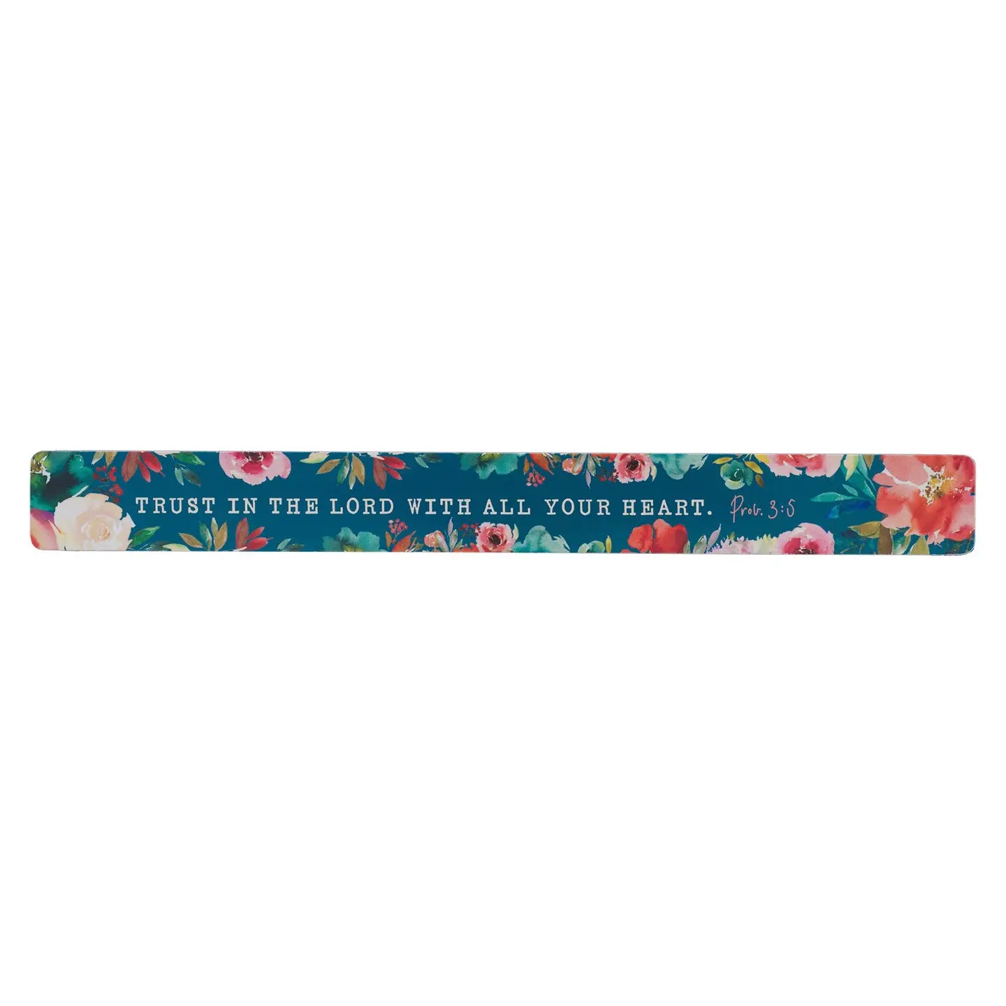 Magnetic Strip Blue Floral Trust in the  Lord Prov. 3:5