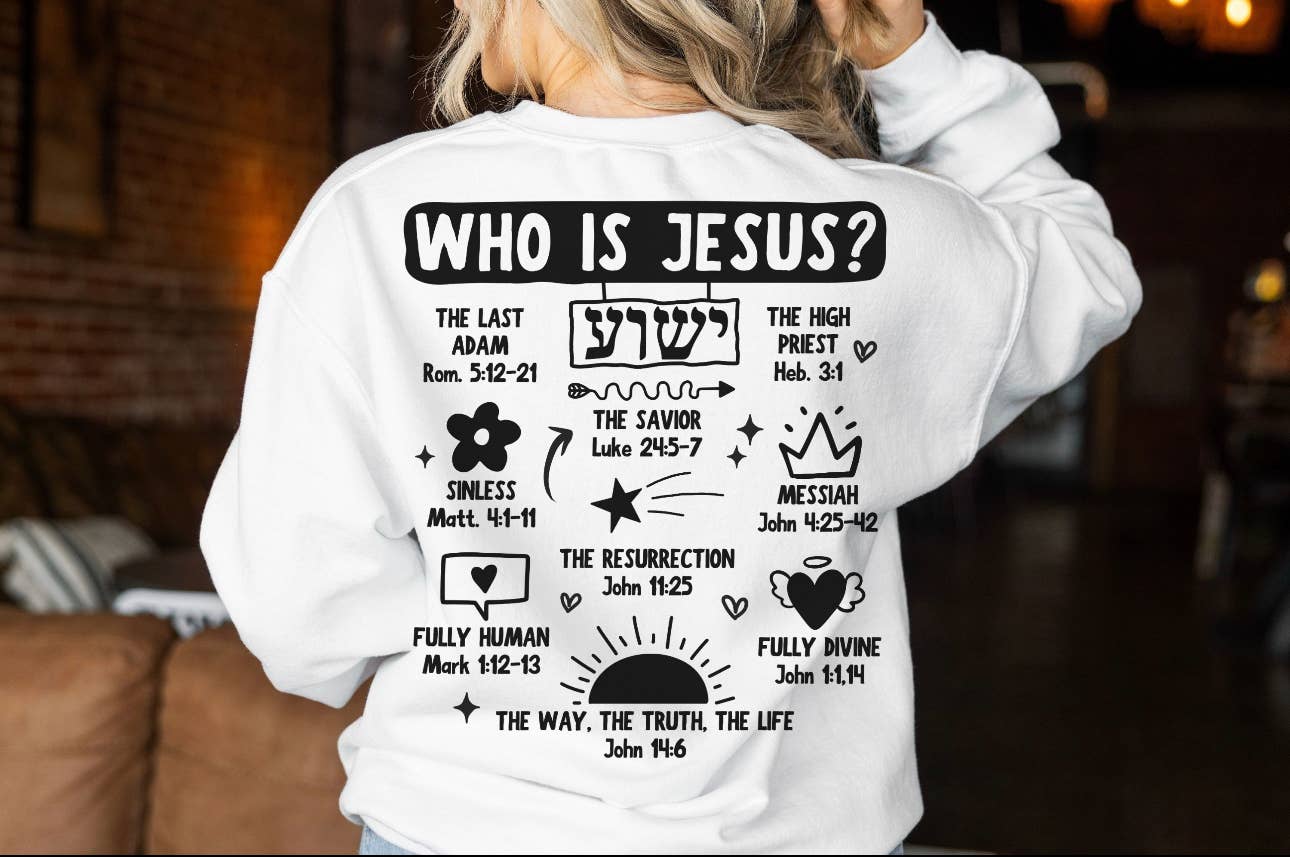 WHO IS JESUS BUBBLE GRAPHIC TEE: 2XL / TEE