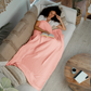 Adult Muslin Cotton Blankets by Comfy Cubs: King: 108" x 90" / Blush