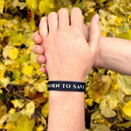 Born To Save NFC Bible Verse Bracelet: Large
