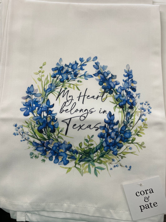 My Heart-Texas Kitchen Towel
