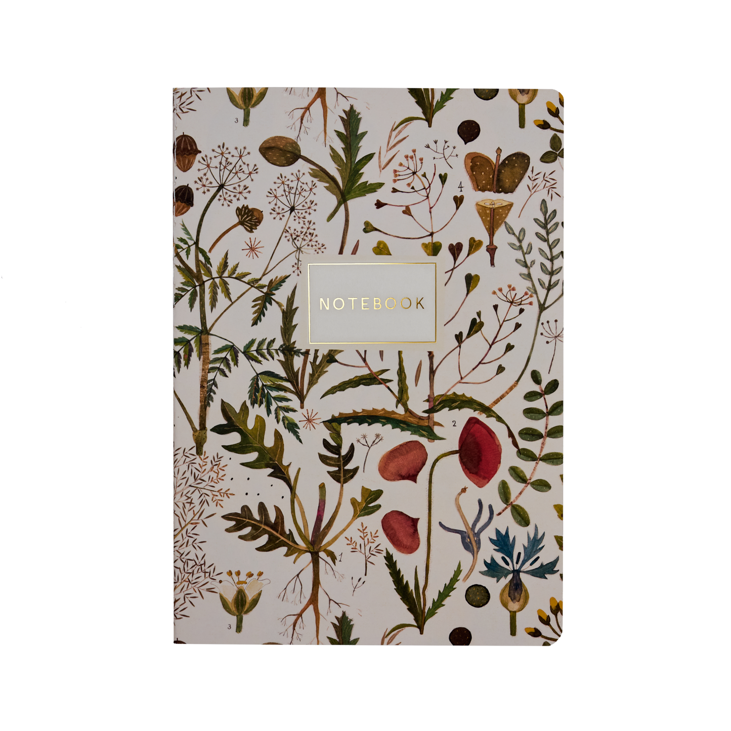 Greens and Flowers Notebook