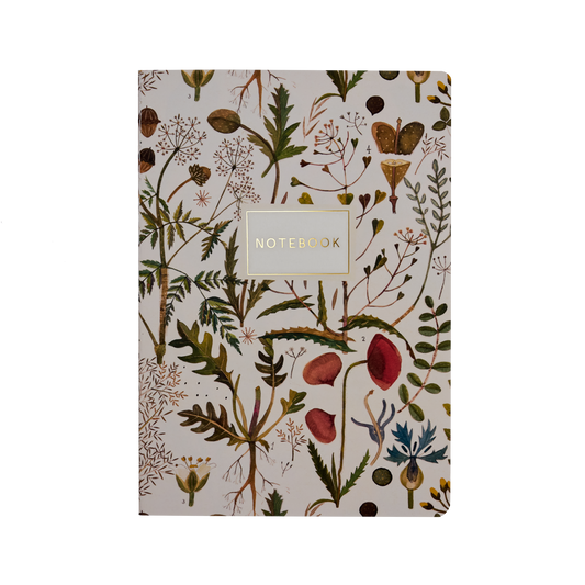 Greens and Flowers Notebook