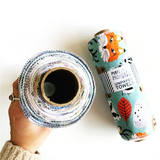 UNpaper® Towels: Prints - Case of 6 | Reusable Paper Towels: Vintage Lemons / 12-Pack