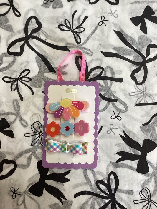 Flower Spring Hair clips