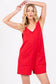 TEXTURED KNIT OVERALL ROMPER: Oatmeal