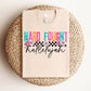 Hard Fought Hallelujah Retro DTF Heat Transfer: Adult
