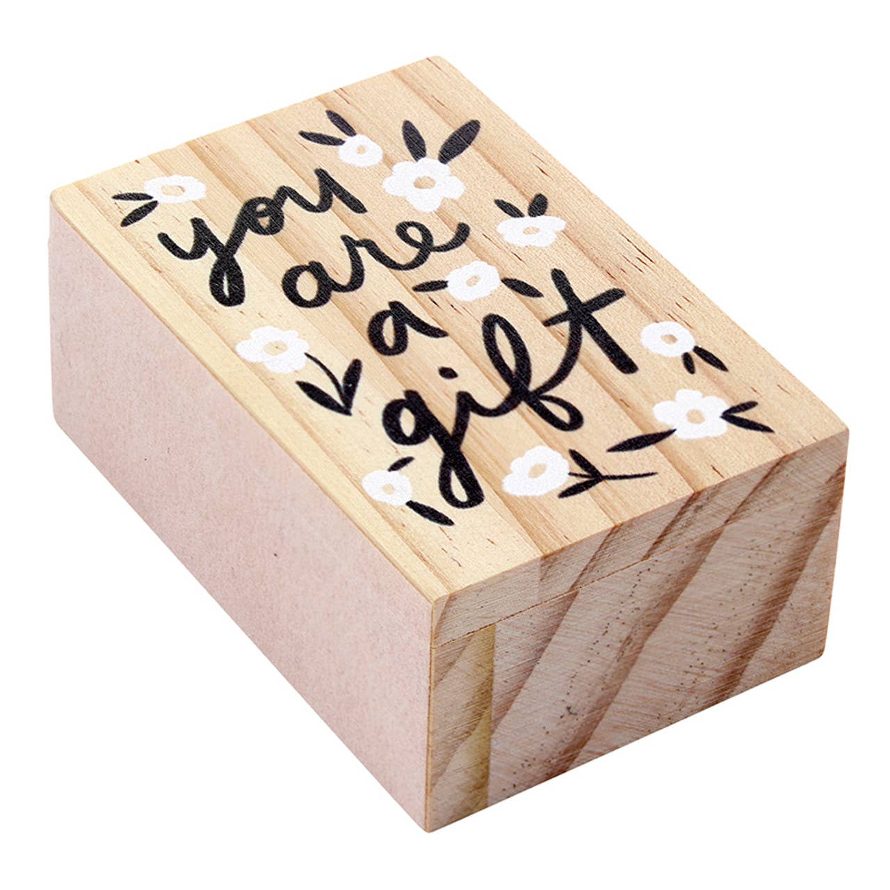 Treasure Box Bow Necklace - You are a Gift: Pine Wood, Zinc Alloy, Glass / Necklace: 17 L with 2 Extender, Box: 2 W x 1.25 H x3 D