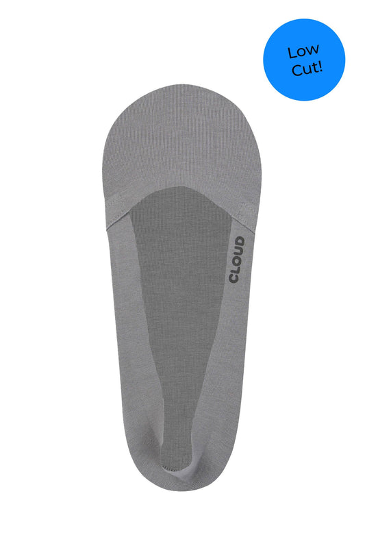 CLOUD M Premium No Show Socks Low Cut: Gray