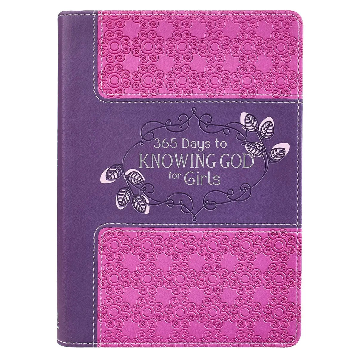Kid Book 365 Days to Knowing God for  Girls Faux Leather