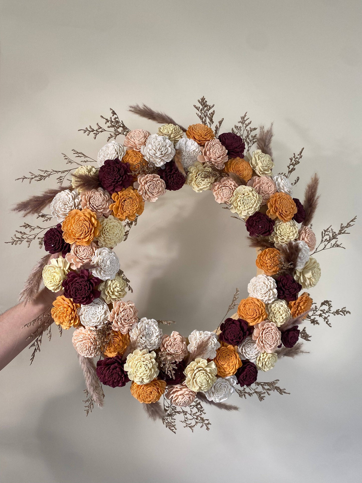 22" Muted Clay Fall Wreath