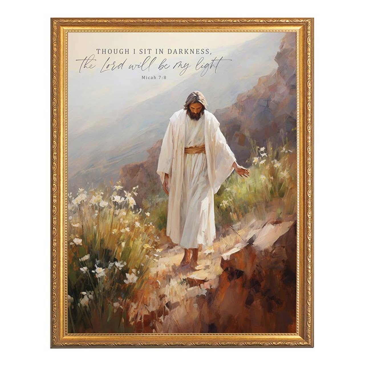 You are Whole Collection Gold Framed Linen: 12.75" W x 16.75" H
