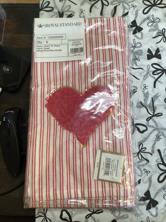 Heart to Heart Hand Towel