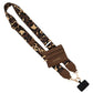 Clip & Go Crossbody Strap with Pouch - Leopard Collection: Brown/Gold