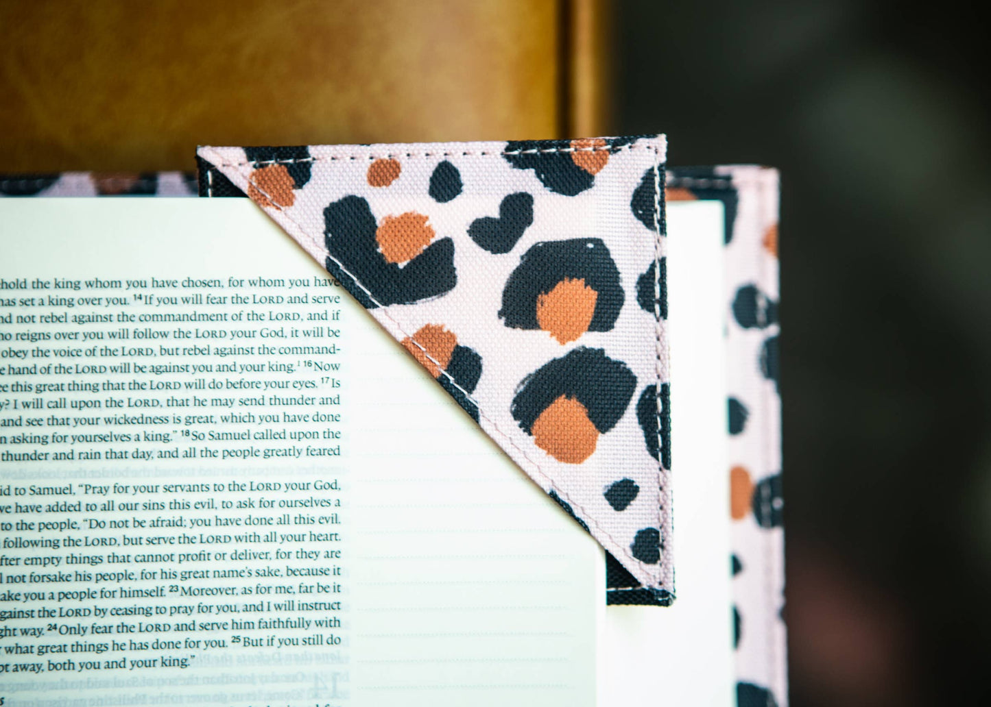 Cheetah Print Corner Bookmark