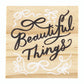 Treasure Box Bow Earring - Beautiful Things: Pine Wood, Zinc Alloy, Glass / 0.5 W x 0.45 H, Box: 2 SQ x 1.25 H