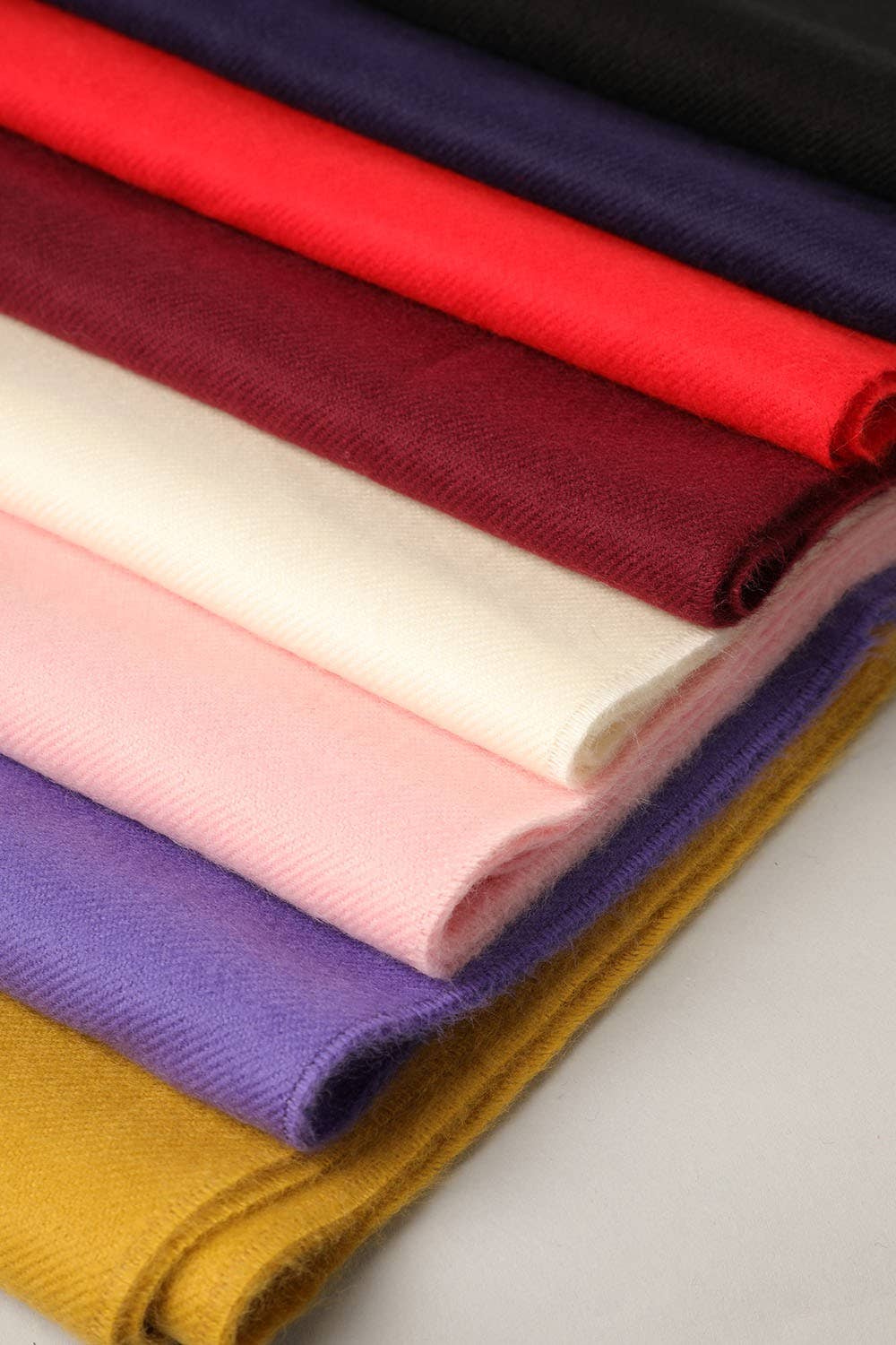 Softer Than Cashmere Solid Muffler Scarf: ZTW4317-RED / One Size
