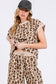 LEOPARD PRINT SCUBA TOP AND PANTS SETS: BROWN MULTI /