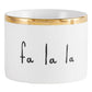 Gold Holiday Dip Bowls Book Box - Eat, Dip & Be Merry: Hand Wash Only / Ceramic