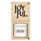 Treasure Box Earrings - Joyful: Wipe Clean with Dry Cloth / Pinewood, Glass, Zinc Alloy, Paper