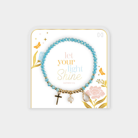 Let your Light Shine Bracelet: Light Blue