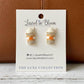 Pumpkin Sparkle Latte Stud Earrings
