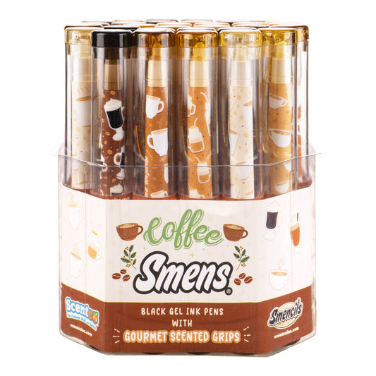Coffee Scented Pens - 32 Pens in a Display