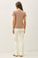 BAMBOO/MODAL BASIC ROUND NECK T-SHIRT: NATURAL