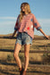 STRIPED AMERICANA OVERSIZED TOP : RED/BLUE/WHITE