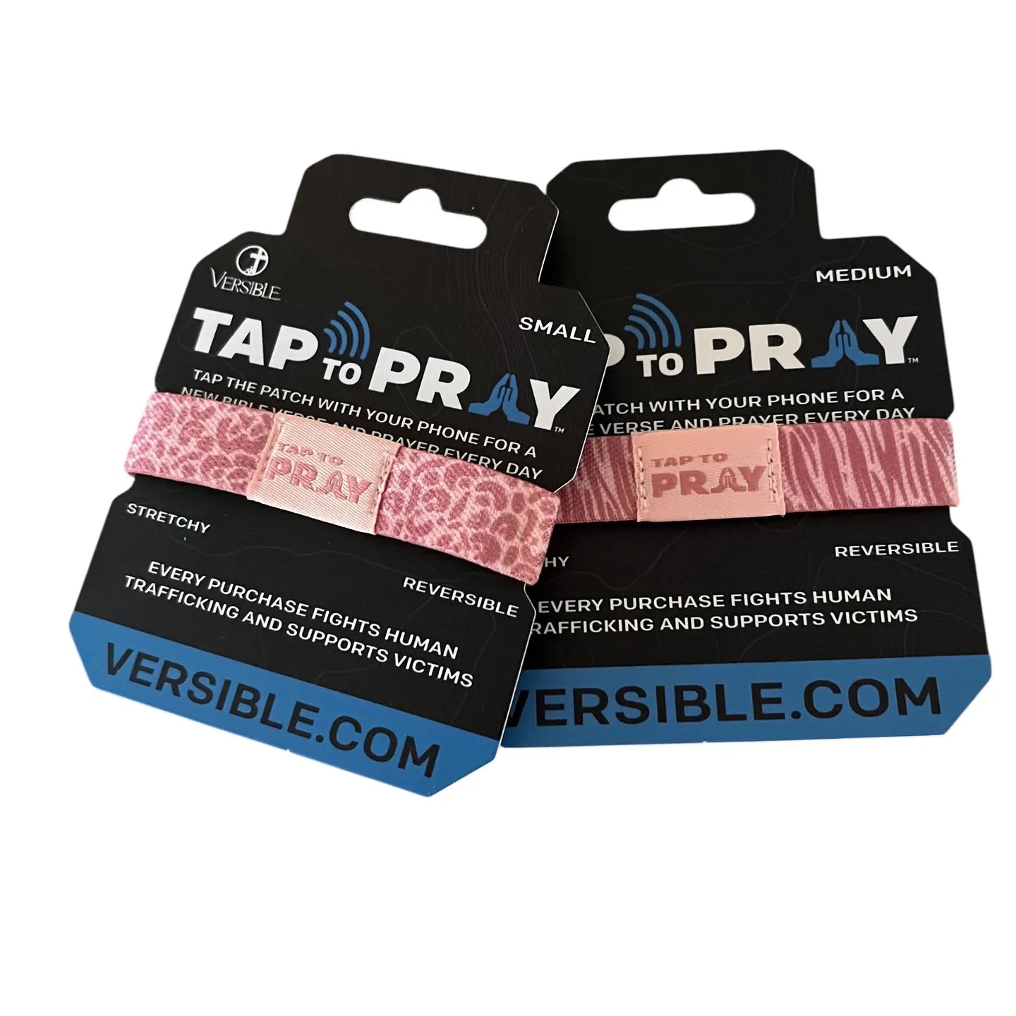 Tap to Pray stretch bracelets