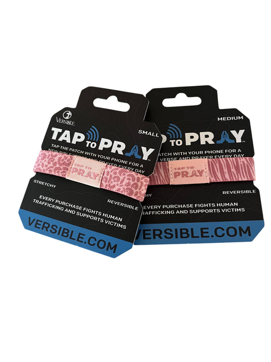 Tap To Pray™ Wristbands - Safari Rose: Large