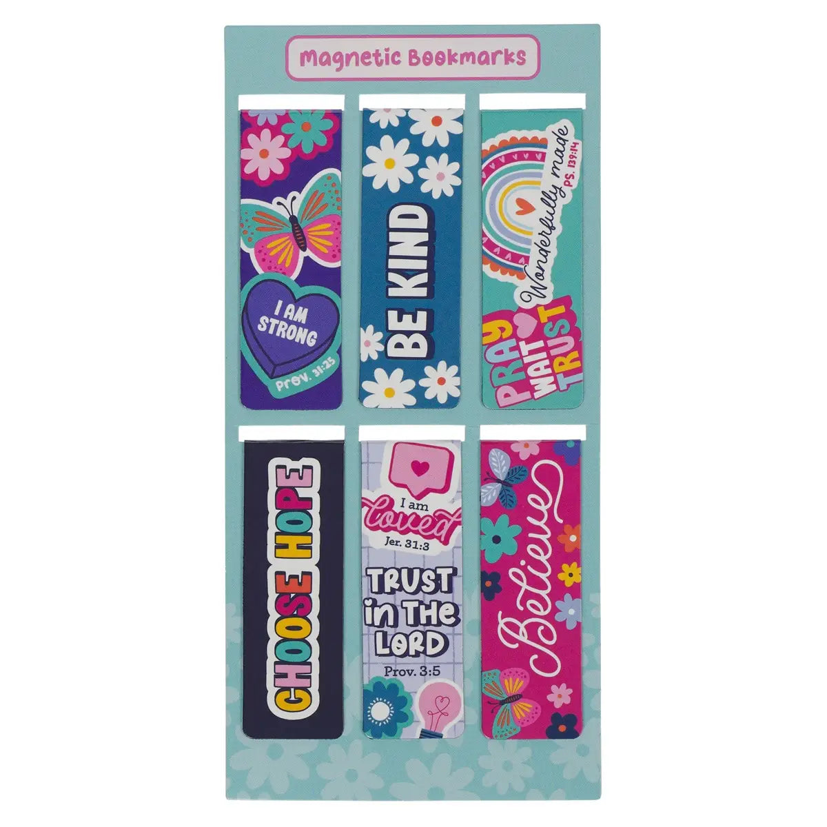 Magnetic Bookmark Set I Am Strong Prov.  31:25