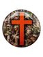 Tap To Pray - Prayer Tag Stickers: Tree Bark Camo + Cross