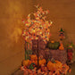 Fall Maple Tree, Warm White LEDs, Indoor/Outdoor Autumn Decoration: 6-Foot